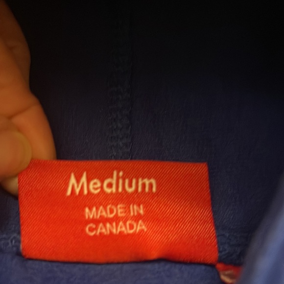 Supreme Hoodie. Red and blue. Wore one time. - Picture 7 of 7